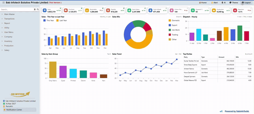 Your whole business. One AI-powered ERP.